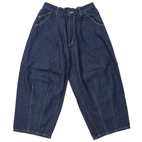is-ness（イズネス）"SILK DENIM 5PK BALLOON PANTS"