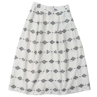 Ladie's /ENGINEERED GARMENTS（レディース エンジニアード ガーメンツ）"Tuck Skirt - Cotton Ikat Print"