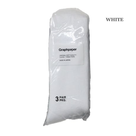 Graphpaper（グラフペーパー）"Graphpaper 3-Pack Socks"