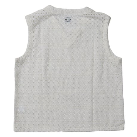 Ladie's /South2 West8（サウスツーウエストエイト）"Sleeveless V Neck Shirt - Cutwork Embroidery"