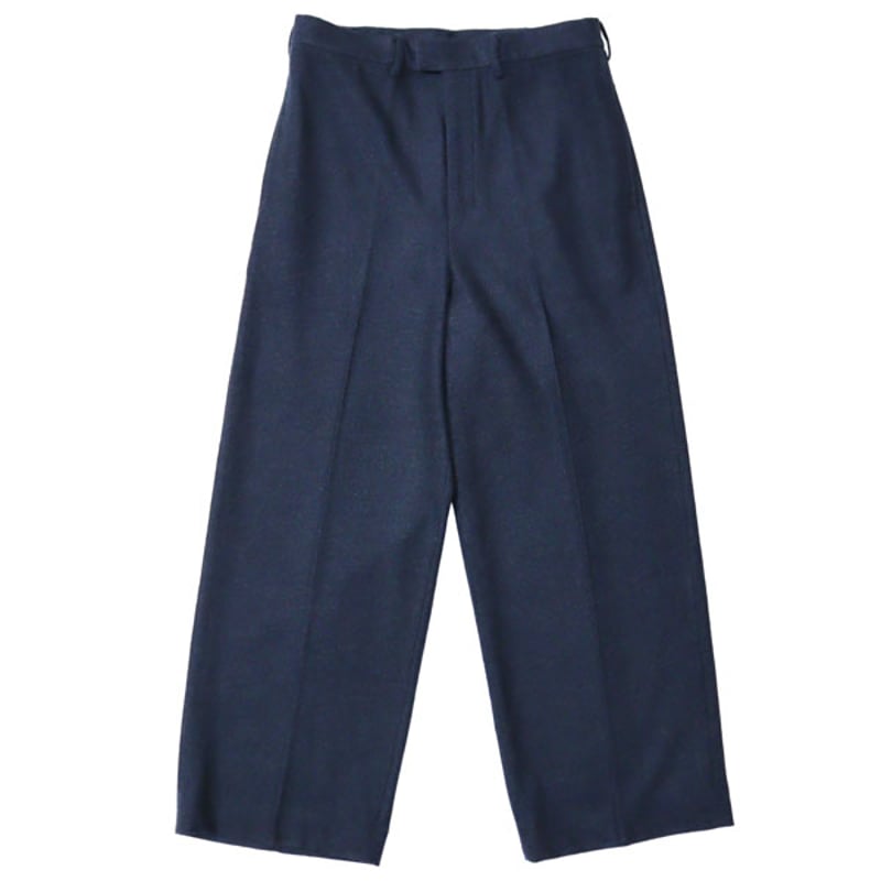 nonnotte　NO TACK WIDE STRAIGHT TROUSERS BACK SATIN GABARDINE NO TUCK WIDE STRAIGHT TROUSERS - WUNDER