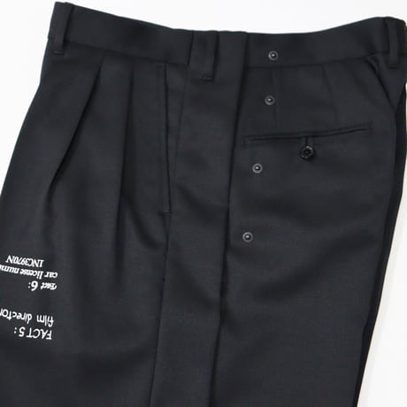 DAIRIKU（ダイリク）""TATTOO" Adjuster Wide Slacks"