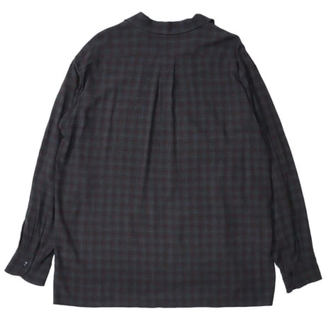 MAATEE&SONS（マーティーアンドサンズ）"OP COLLLAR SHIRTS RAYON強撚 BRCHECK"