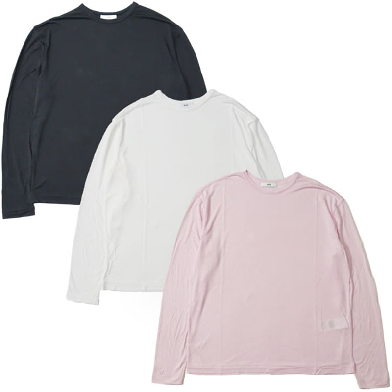 ATON クルーネック　トレーナー　キャメル ATON クルーネック トレーナー キャメル