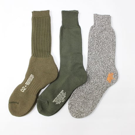 Nigel Cabourn（ナイジェルケーボン）"3-PACK ARMY SOCKS"