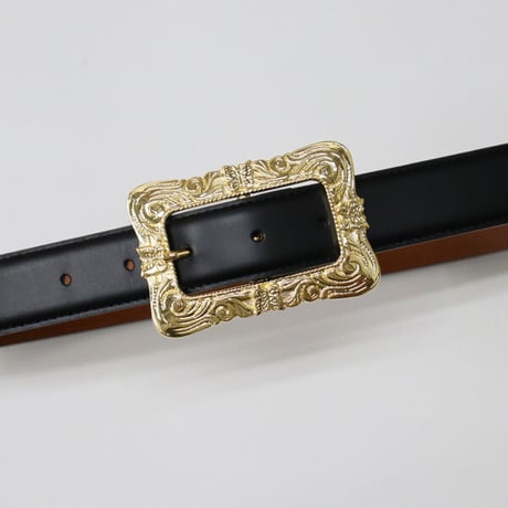 NEEDLES（ニードルス）"Papillon Square Buckle Belt - Steer Leather"