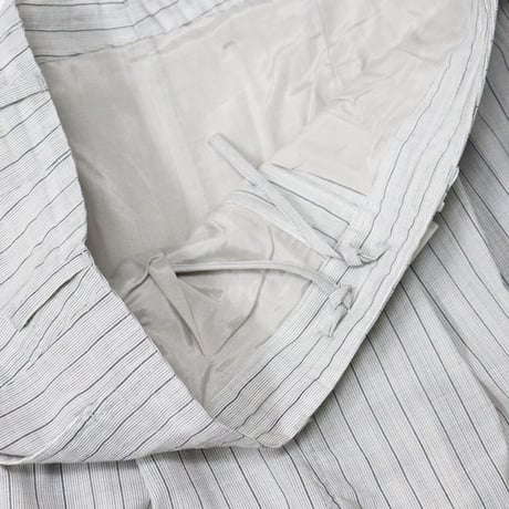 nonnotte（ノノット）"2-Tuck Draw Cord Wide Trousers (With Lining)"
