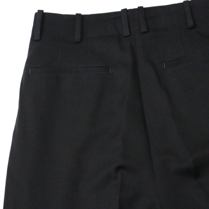 パンツ nonnotte NO TUCK WIDE STRAIGHT TROUSERS BACK SATIN GABARDINE NO TUCK WIDE STRAIGHT TROUSERS - WUNDER