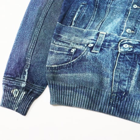 DAIRIKU（ダイリク）"Tuck In Denim Transcription Knit"