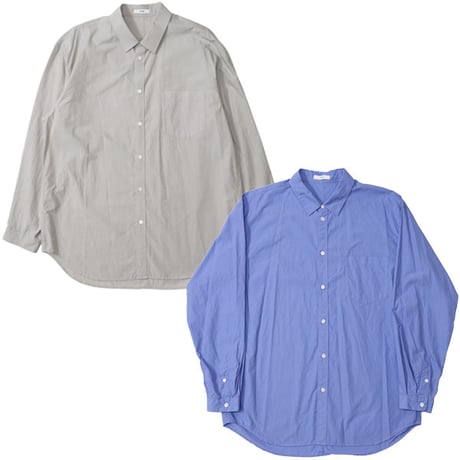 ATON（エートン）"SUVIN BROAD WASHED SHIRT"