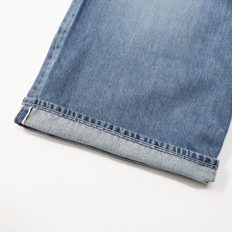 Ladie's / Graphpaper（レディース グラフペーパー）"Selvage Denim Two Tuck Wide Pants - LIGHT FADE"