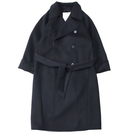 OVERCOAT（オーバーコート）"RAGLAN SLEEVE DOUBLE BREASTED OVERCOAT WITH BELT IN DOUBLE FACE BEAVER WOOL"