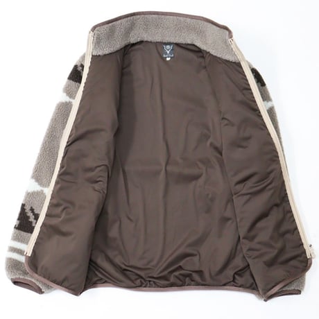South2 West8 （サウスツーウエストエイト）"Piping Jacket - Poly Boa Jacquard"