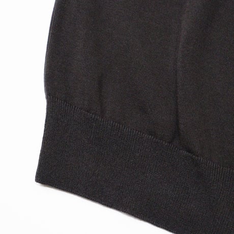 ATON（エートン）"COTTON WASHI KNIT HALF SLEEVE POLO SWEATER"