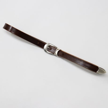 OUR LEGACY（アワー レガシー）"BELT 2 CM BROWN LEATHER"