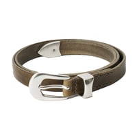 OUR LEGACY（アワー レガシー）"2 CM BELT - Grau Leather"
