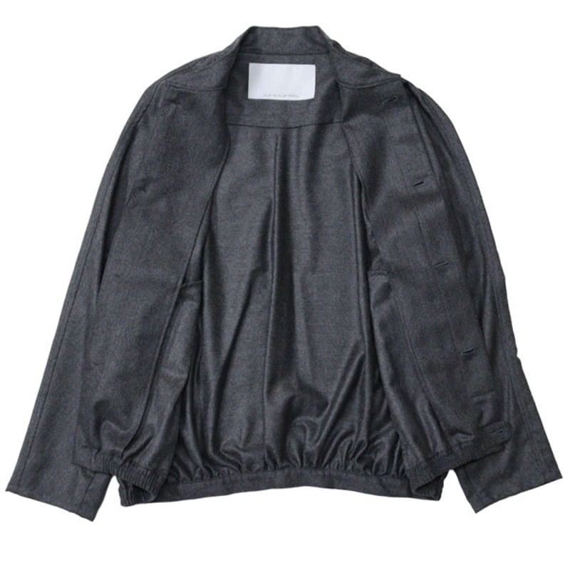 (未使用)nonnotte Draping gather blouson nonnotte draping bias sleeve blouson deep black | TALE COCOON
