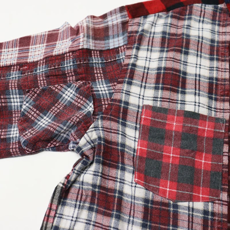 needles rebuils shirt ニードルス　リビルド　シャツ　L REBUILD BY NEEDLES（リビルドバイニードルス）