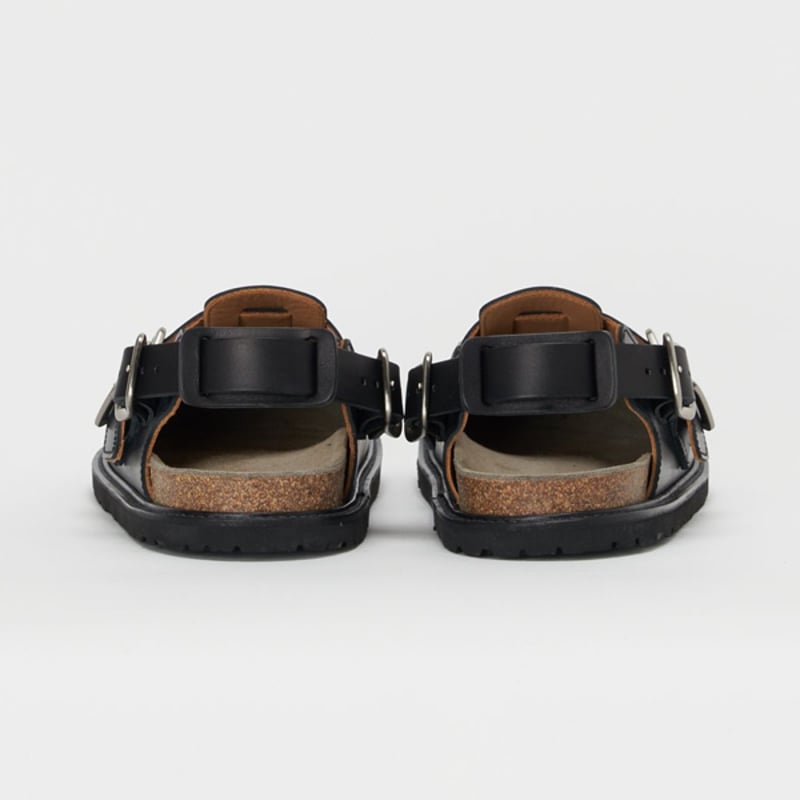 【カメページ】Hender Scheme ブラック サンダル Hender Scheme / caterpillar (Black)