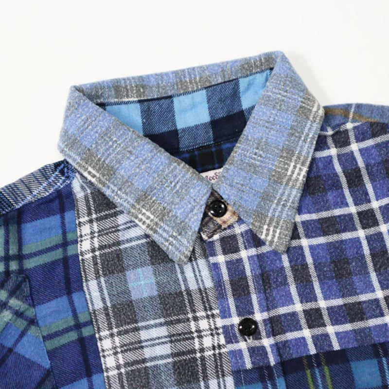 【Rebuild by Needles】リビルドバイニードルス　再構築シャツ① Rebuild By Needles Flannel Shirt -> 7 Cuts Shirt。｜doo-bop