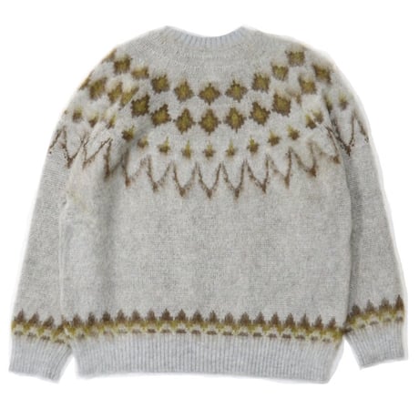 South2 West8 （サウスツーウエストエイト）"Mohair Crew Neck Sweater - Nordic Skull"