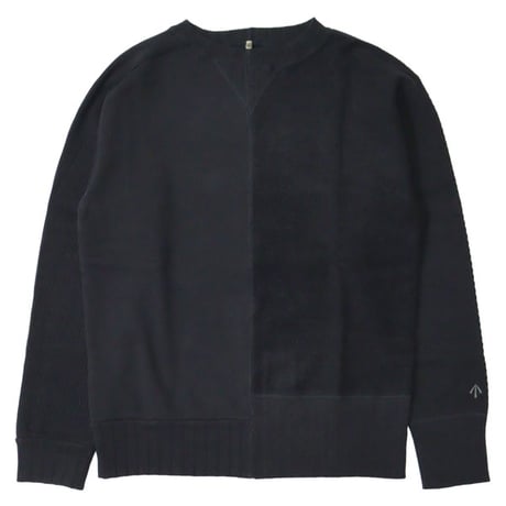 Nigel Cabourn（ナイジェルケーボン）"ARMY CREW JERSEY MIX - black"