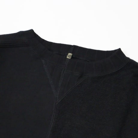 Nigel Cabourn（ナイジェルケーボン）"ARMY CREW JERSEY MIX - black"