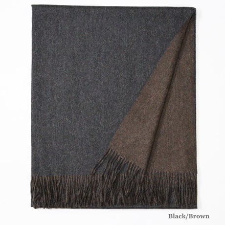 The Inoue Brothers...（ザ イノウエブラザーズ）"Two-Colour Large Brushed Stole"