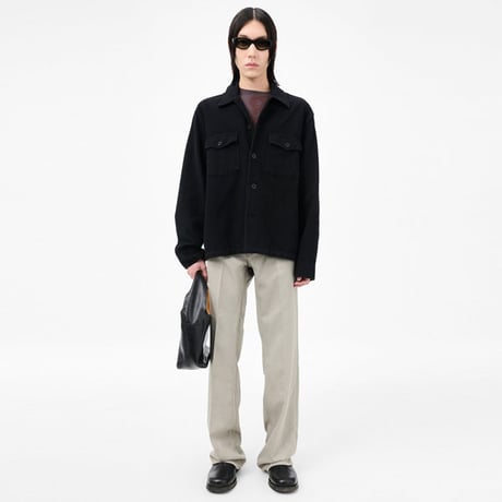 OUR LEGACY（アワー レガシー）"EVENING COACH JACKET - Black Brushed Cotton"