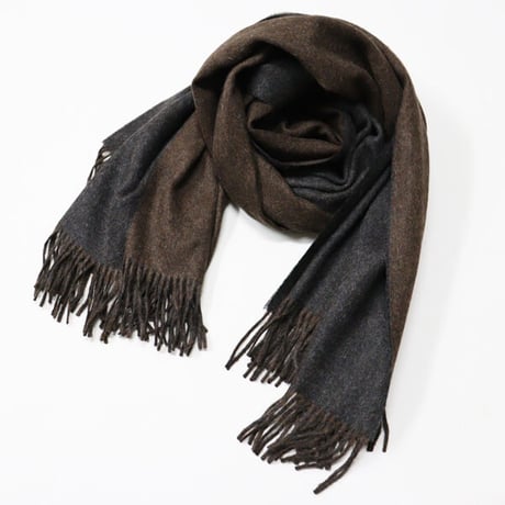 The Inoue Brothers...（ザ イノウエブラザーズ）"Two-Colour Large Brushed Stole"