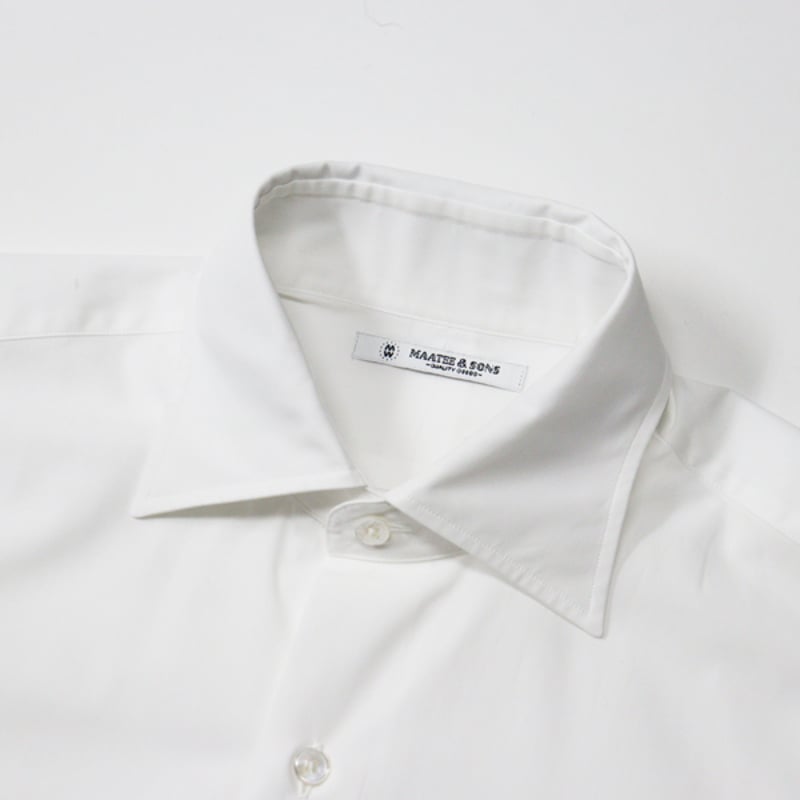 MAATEE&SONS LYAN 強撚ZZブロードシャツ 3 ホワイト