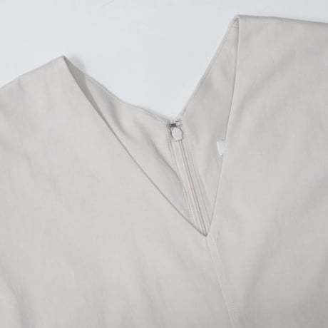 Ladie's / ATON（レディース エートン）"COTTON BROAD FRENCH SLEEVE DRESS"