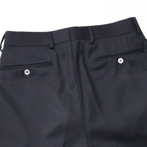 パンツ NEAT Back Satin Wool Gabardine Black 48 NEAT Back Satin Gabardine 