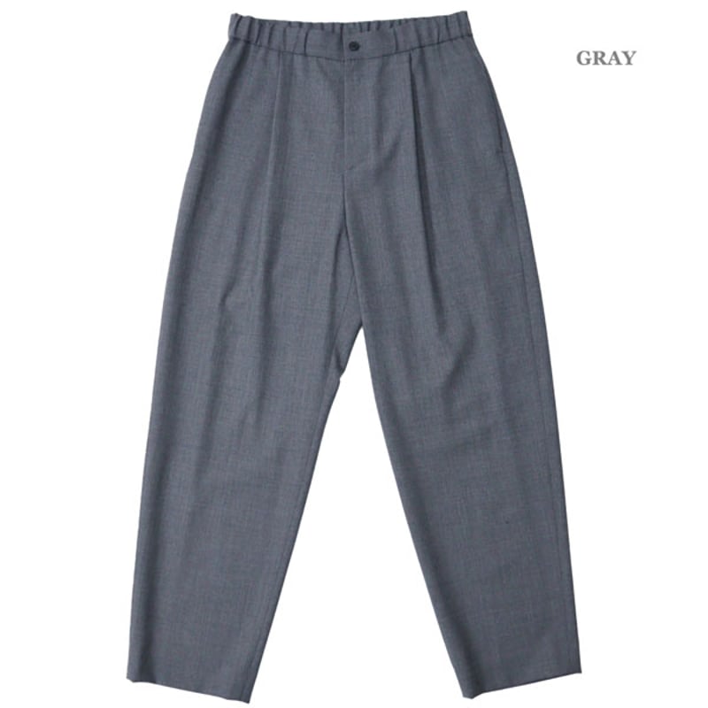 美品エイトンWOOL TROPICAL TAPERED EASY PANTS 4 ATON（エートン）