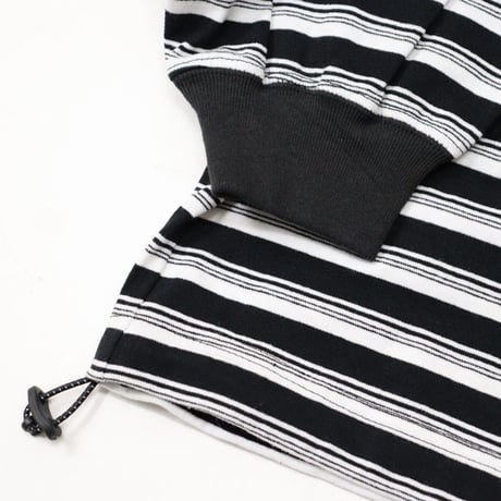 is-ness（イズネス）"BALLOON STRIPES LONG SLEEVE T SHIRT"