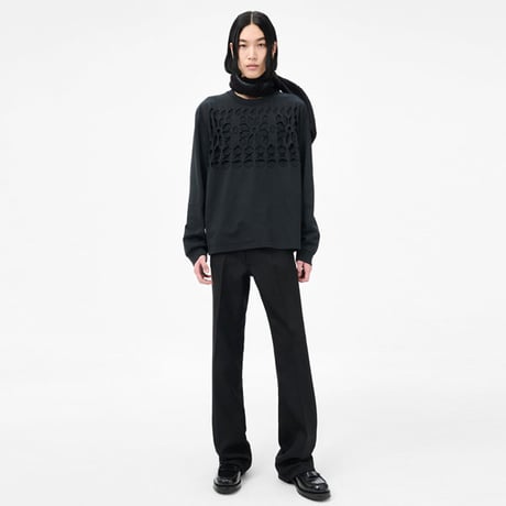 OUR LEGACY（アワー レガシー）"TOUR LONGSLEEVE - Cut Fairisle Ink Band Jersey"