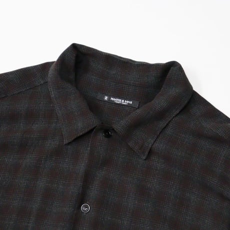 MAATEE&SONS（マーティーアンドサンズ）"OP COLLLAR SHIRTS RAYON強撚 BRCHECK"