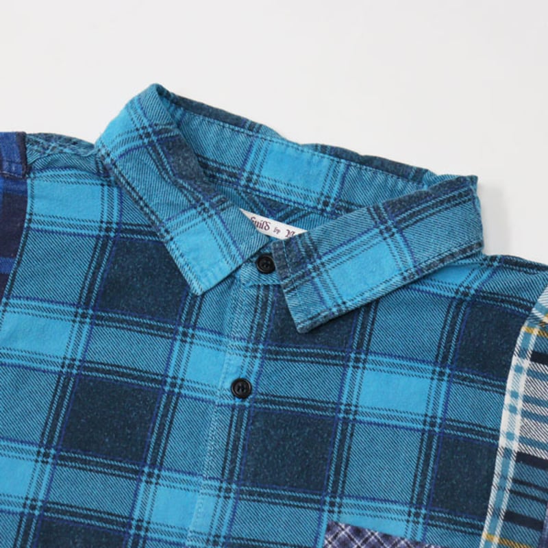 Rebuild by Needles ニードルズ リメイク ネルシャツ 1点物 ニードルズ Rebuild by Needles ニードルズ リメイク ネルシャツ 1点物 ニードルズ