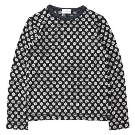 TANAKA（タナカ）"LONG SLEEVE TEE - BLACK FLOWER"