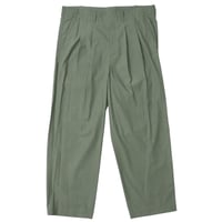 nonnotte（ノノット）"2-Tuck Draw Cord Wide Trousers - Clear Heavy Broadcloth"