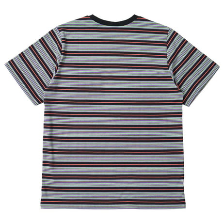 South2 West8 （サウスツーウエストエイト）"S/S Round Pocket Tee - Cotton Multi Wide Stripe Jersey"