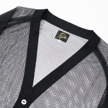 NEEDLES（ニードルス）"V-Neck Cardigan - Tulle Dot Lace"