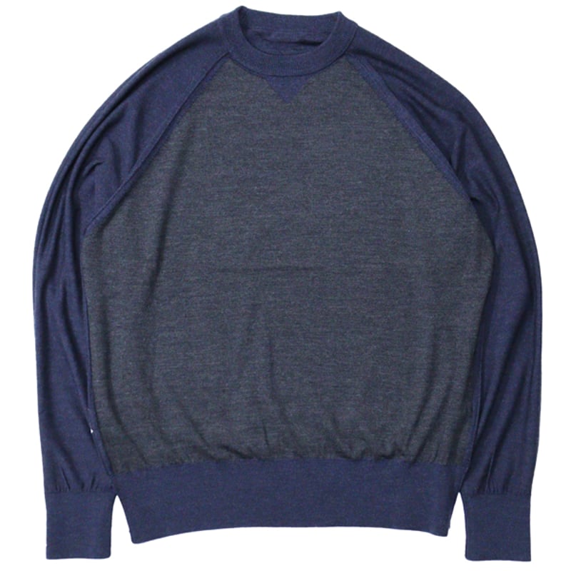 マーティアンドサンズ　シルクセーター　2 MAATEE＆SONS(マーティーアンドサンズ) 強撚SHETLAND×アマ撚り