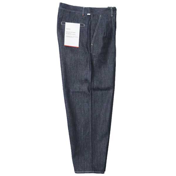 パンツ Graphpaper SelvageDenim Two Tuck Tapered Graphpaper - Selvage Denim Two Tuck Tapered Pants -DARK FADE