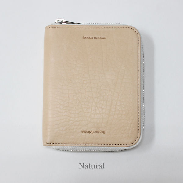 美品✨ エンダースキーマ スクエアジップ ウォレット レザー ブラック シボ革 SQUARE ZIP PURSE #BLACK [OL-RC-SZP] _ Hender Scheme