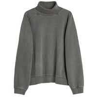 OUR LEGACY（アワー レガシー）"SCHOLAR ROLLNECK - Worn Black Athletic Rib"