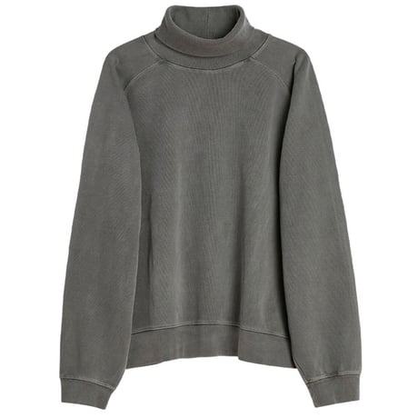 OUR LEGACY（アワー レガシー）"SCHOLAR ROLLNECK - Worn Black Athletic Rib"