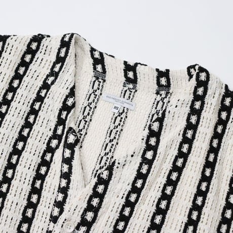 ENGINEERED GARMENTS（エンジニアードガーメンツ）"Knit Cardigan - Stripe CP Crochet"