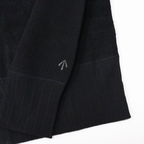 Nigel Cabourn（ナイジェルケーボン）"ARMY CREW JERSEY MIX - black"