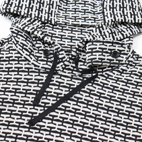ENGINEERED GARMENTS（エンジニアードガーメンツ）"Short Sleeve Hoody - CP Horizontal Knit Jacquard"
